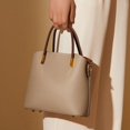 thumbnail image 2 of Bolso de mano de piel auténtica para mujer, bolso de mano de piel de vaca elegante, bolso cruzado, bolso de mano informal de alta gama, primavera y verano, 2 of 6