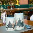 thumbnail image 3 of Yayeee Flameless Candles with Remote Flickering Battery Operated Multi Color Changing, Beige Christmas Trees, 3 of 7