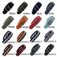 thumbnail image 2 of CHAO Adecuado para correas de reloj de nailon de 18 mm, 20 mm, 22 mm y 24 mm, correa deportiva militar, correa de tela para 007 James Bond, 5 anillos, correas de reloj, correa de reloj de 20 mm, 5 col, 2 of 5