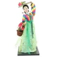 thumbnail image 3 of HERFIER Traditional Korean Hanbok Doll Handcraft Hanbok Doll Decoration Korean Hanbok Doll Figure Decor 11.79x4.91x4.91in, 3 of 8