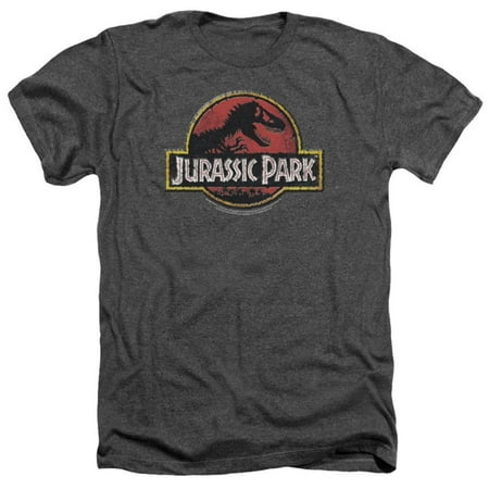 Blues Clues Apparel - Jurassic Park - Stone Logo Apparel T-Shirt - Grey