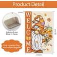 thumbnail image 6 of Fall Garden Flag 12.5x18 Double Sided, Vertical Burlap Gnome Welcome Autumn Flags Fall Thanksgiving Seasonal Outside Farmhouse Yard Decoration, 6 of 6