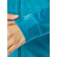 thumbnail image 6 of Athletic Works Women's Soft Velour Zip-Up Track Jacket and Pant Set, Size XS-XXL, 6 of 10