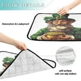 thumbnail image 4 of Qxltty Stpatricks Day Leprechaun Cat litter Pads Pet Set of 3 Diaper Mats Center Anti-leakage Layer Absorbent Soft and Comfortable, 4 of 7
