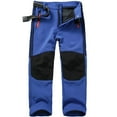 thumbnail image 1 of Hfolob Pantalon Garçon Pantalon de Ski Pantalon Cargo Doublé Pantalon Thermique Pantalon de Neige Fille Pantalon d'Hiver Extérieur Pantalon de Randonnée, 1 of 3