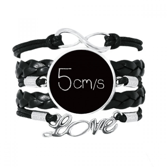 Kowledge Unit Velocity Art Deco Fashion Bracelet Love Accessory Twisted Leather Knitting Rope Wristband