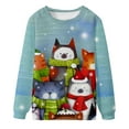 thumbnail image 4 of Pntutb, tops para hombres y mujeres, sudadera con estampado navideño de invierno, tops tipo jersey Pntutb Pntutb-1238, 4 of 8