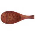 thumbnail image 1 of CRAFTHROU 1Set Asian Soup Spoon Brown Eco Friendly for Home Kitchen Rice Serving 7.5x2.6x0.4In, 1 of 8