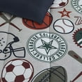 thumbnail image 4 of Mytex Ensemble de Literie Réversible 4 Pcs, Sports, Enfants, Full, Gris, 4 of 4