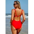 thumbnail image 5 of ALove Square Collar One Piece Swimsuit Women Bathing Suit Sexy Monokini Swimwear S-XL, 5 of 7