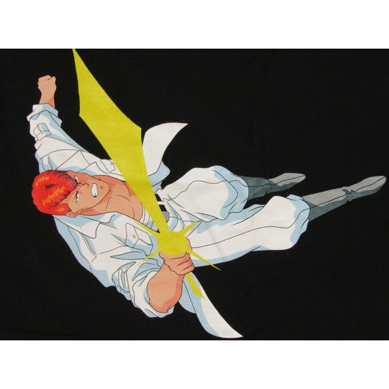 Yu Yu Hakusho Kazuma Kuwabara Character Men's Black Graphic Tee - 3XL 