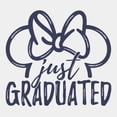 thumbnail image 2 of Juniors Minnie Mouse Just Graduated Bow Logo T Shirt, 2 of 4