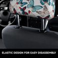 thumbnail image 4 of Kdxio Butterfly Pattern Print 2 Piece Car Head Rest Covers Set Auto Front/Rear Seats Headrest Cover Universal Fit Most Cars,Sedan, SUV, 4 of 9