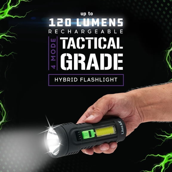 LitezAll Rechargeable Ultac OG Soft Touch Flashlight