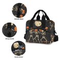 thumbnail image 3 of FORMRS Reusable Lunch Bag for Work School Leakproof Insulated Cooler with Adjustable Shoulder Strap, Black Halloween Dancing Skeleton, 3 of 6