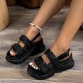 thumbnail image 2 of Sopiago Womens Beach Shoes Women's Platform Sandals Black,6.5, 2 of 7