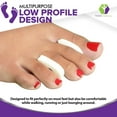 thumbnail image 3 of Premium Foam Toe Separators - Toe Spacers for Corn, Blisters, and Hammer Toe Relief - 1/4 Inch - Bulk Pack of 50 Toe Pads, 3 of 7