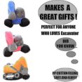 thumbnail image 4 of 2025 Excavator Plush Simulation Truck Car Cute Cartoon Excavator Toy Truck Throw Pillow (yellow), 4 of 5