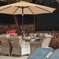 thumbnail image 6 of Patio Umbrella for Outdoor Market Table -8 Ribs (11ft,Khaki), 6 of 11