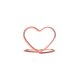 thumbnail image 1 of Naiovety Portatarjetas de Metal en forma de corazón, reutilizable, decorativo, para de oficina, tarjetas de nombre, Memo, menú, nota, Kits de decoración para fiestas Oro rosa, 1 of 6