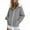 Gray, variant on Visit the JURANMO Store Zip Up Sweatshirt Jackets for Women Faux Fur Trim Long Sleeve Hoodie Sweatshirts Lightweight Loose Fit Hooded Jacket with Pocket Black M