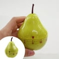 thumbnail image 2 of ZZHZGZ Cartoon Kitchen Timer Pear Cartoon Timer Sleep Reminder Clocks Wind up Timer Spoon and Lid Rest Shape Manual Mechanical Timer Kitchen Timers Gadgets For Cooking Alarm Sleep, 2 of 9