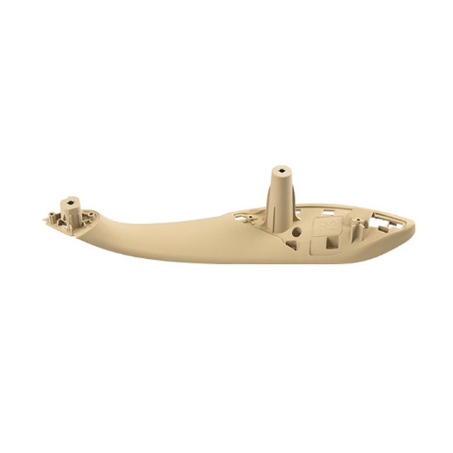Beige Right Rear Inner Door Armrest Handle for BMW F30 F35 Models, ABS+PC Material, Vehicle Interior Replacement Part, 37*8*8cm Size, 135g Weight, Includes 1 Inner Door Pull Handle, Compatible with