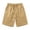 Khaki, variant on Hurxie Mens Sweat Shorts Casual Stretch Elastic Waist Sweat 7 inch Inseam Lounge Summer Running Shorts with Pockets Green,M