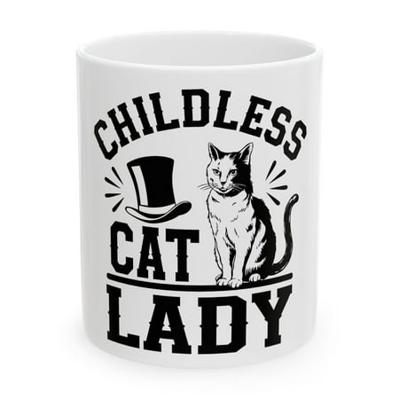 

Childless Cat Lady Tophat Harris Coffee Mug