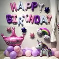 thumbnail image 3 of Banner con globos KALOR, papel de aluminio, 40 cm, color morado y rosa, 3 of 6