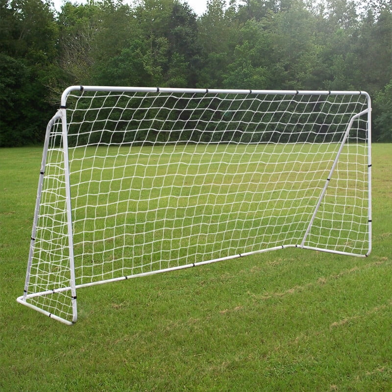 SuperDeal 12' x 6' Portable Steel Backyard Soccer Goal Youth