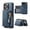 Blue, variant on for iPhone 12 Pro / 12 6.1" Wallet Case, 2-in-1 Detachable RFID Blocking Card Holder Phone Case, Zipper Pocket, PU Leather Flip Stand Card Slots Shockproof Cover for iPhone 12 Pro / 12 6.1", Purple