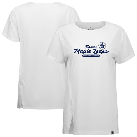Women's Levelwear White Toronto Maple Leafs Influx Monument T-Shirt