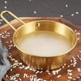 thumbnail image 4 of ABCISI 3pcs Korean Bowl with Handles, Korean Rice Wine Bowls, Stainless Steel Soup Bowl Makgeolli Bowls Camp Food Cup Salad Bowl Noodle Bowl for Home Tavern Hotel Party Banquet (Gold), 4 of 9