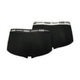 thumbnail image 2 of Puma Ladies Mini Shorts - Iconic, Soft Cotton Modal Stretch, Pack Of 2 Black Xs (X-Small), 2 of 2