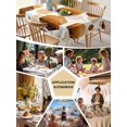 thumbnail image 5 of Orange Marble Table Cloth, Gold White Geometric Hexagon Modern Waterproof Tablecloth for Rectangle Tables, Reusable Washable Fabric Table Cover for Restaurant Kitchen Dining Tables 60"x120", 5 of 6