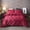 Red, variant on Nvzi King Bedding Set - King Comforter Set, Bed Comforter, Three-Piece Set, King Size Bed Set with 1 Quilt Cover (90×104in) & 2 Pillowcases (20×36in) for Home Bedroom Use.Dark Grey