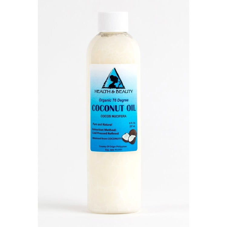 COCONUT OIL 76 DEGREE ORGANIC CARRIER REFINED COLD PRESSED 100 PURE 8
