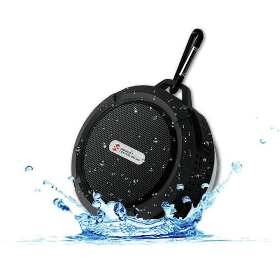 DiscountCentralOnline Portable Bluetooth Speaker with Waterproof, Black, WB12