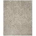 thumbnail image 4 of SAFAVIEH Hudson Adam Chevron Shag Area Rug, Ivory/Grey, 9' x 12', 4 of 6