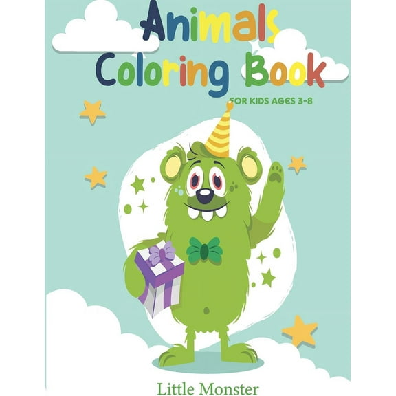 Animals colouring books: For kids & toddlers - activity books for preschooler - coloring book for Boys, Girls, Fun, ... book for kids ages 2-4 4-8- Santa Claus edition- Christmas gift (Paperback)