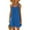 B125 Blue plus size summer dresses Clearance Under $5, variant on Cagogo Womens Summer Athletic Short Mini Dresses Under $5 Plus Size Spaghetti Strap Sleeveless Scoop Neck Wedding Guest Dresses Beach Cover Up Cute White Dresses Clothes