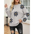thumbnail image 2 of Weardear Sweaters for Women 2024 Fashion Trendy Lantern Long Sleeve Mockneck Pullover Fall Knit Sweater Tops, 2 of 6