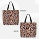 thumbnail image 2 of Easygdp Leopard Bolsa Tote para Mujer, Bolso de Hombro para Trabajo, Playa, Viajes, Compras y Supermercado, 2 of 7