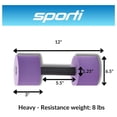 thumbnail image 5 of Aquatic Dumbbells Water Weights for Pool Exercise, Water Aerobics & Fitness - Upper Body Strengthening, Resistance Training - 4lb Pair, 5 of 8