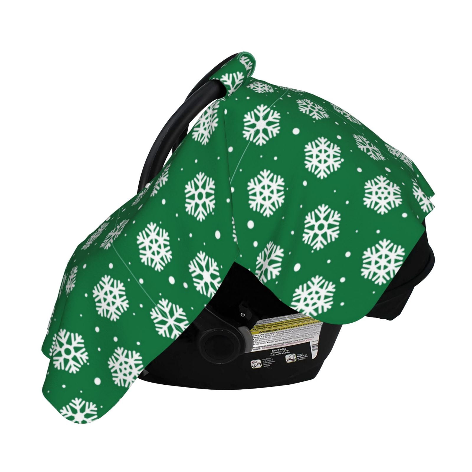 Naloa Snowflake Baby Car Seat Cover, Breathable Baby Carrier Cover, Multiuse Baby Carrier Cover & Nursing Breastfeeding Cover