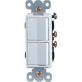 thumbnail image 1 of Morris Products 81981 Commercial Grade Decorator Double Rocker Switch White 15A-120 - 277V, 1 of 1