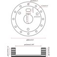 thumbnail image 4 of Adaptateur de Moyeu de Volant 0.5 Pouces/1 Pouces Entretoise de Conversion 6 Trous à 3 Trous Kit d'Adaptateur de Volant, 4 of 5