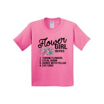 Inktastic Flower Girl Wedding Duties Youth T-Shirt