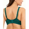 thumbnail image 3 of Wingslove Women's Full Coverage Plus Size Bra Non Padded Wireless Minimizer Bra, Dark Green 36DD, 3 of 6